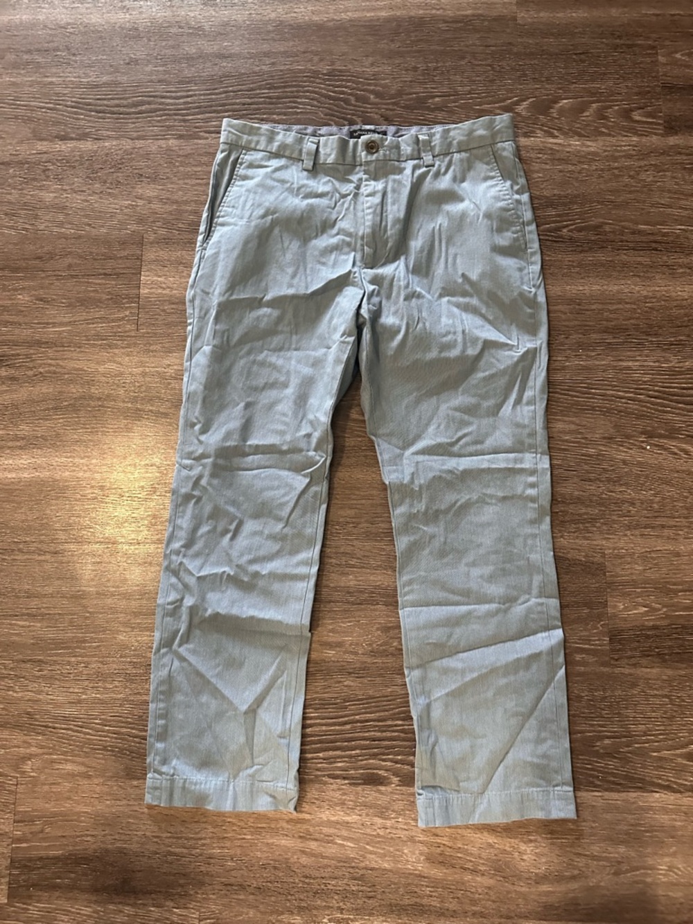 Banana Republic Chino Cotton Pants Light Blue Slim Fit Men 34x30